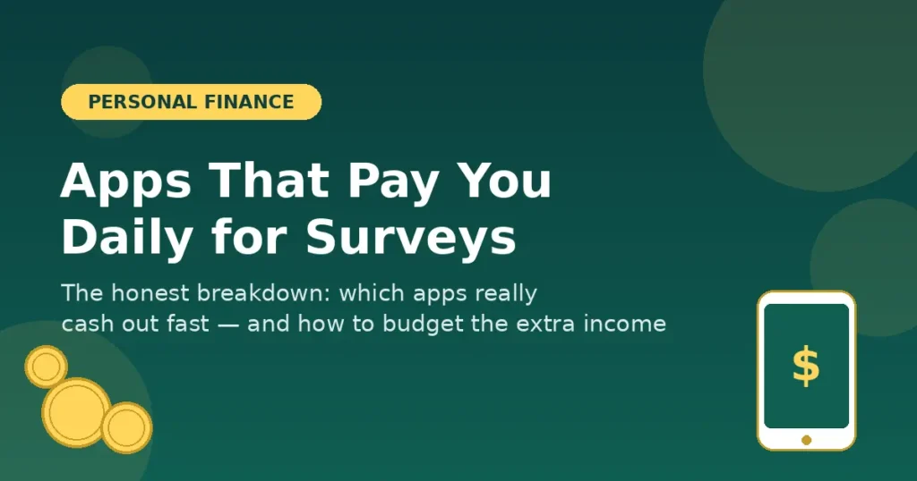 Apps That Pay You Daily for Surveys (That Actually Work)
