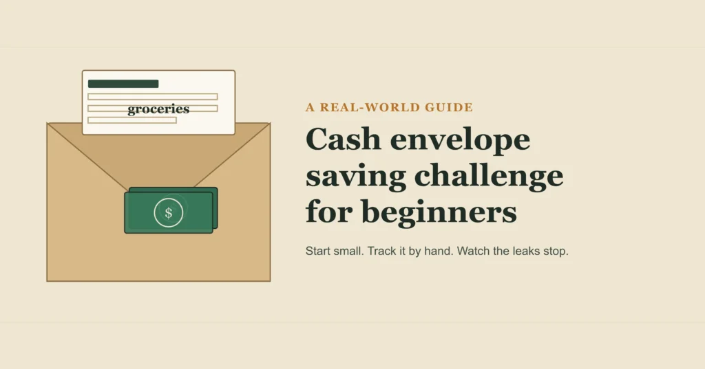 Cash Envelope Saving Challenge for Beginners: A Real Guide