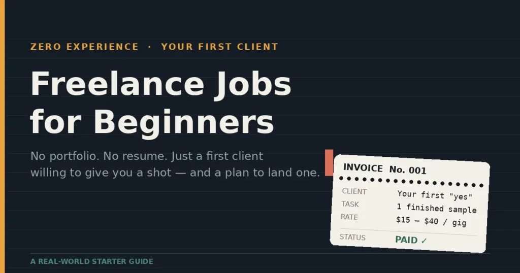 Freelance Jobs for Beginners With No Experience